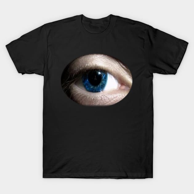 Blue Eyeball T-Shirt by dodgerfl